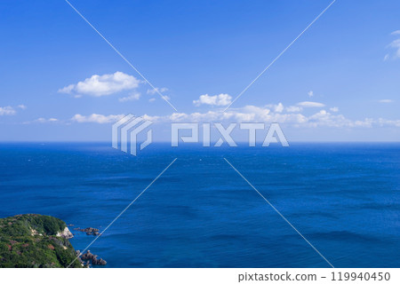 Blue sea, blue sky {The Pacific Ocean as seen from Toba Pearl Road} Blue sea, blue sky {The Pacific Ocean as seen from Toba Pearl Road} 119940450