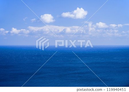 Blue sea, blue sky {The Pacific Ocean as seen from Toba Pearl Road} 119940451