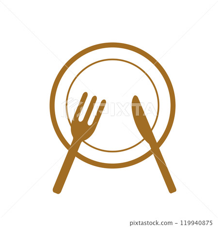 盤子，刀子和叉子 119940875