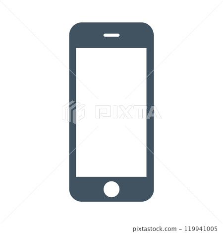 smartphone icon on the white background. vector illustration smartphone icon on the white background. vector illustration 119941005