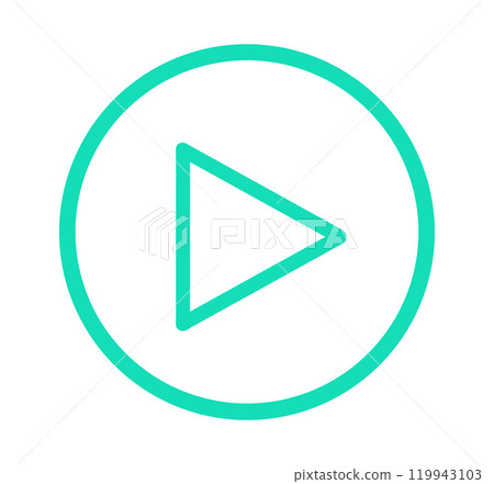 Simple green play button Simple green play button 119943103
