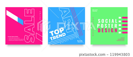 business sale social media poster template design business sale social media poster template design 119943803