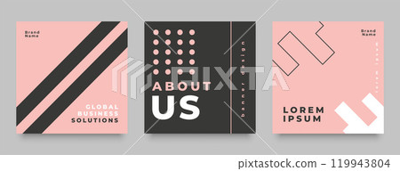 fashion style social media post banner design fashion style social media post banner design 119943804
