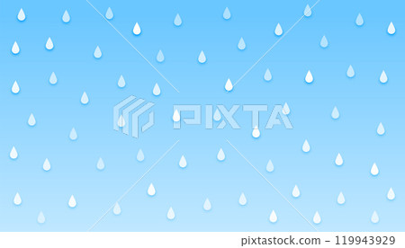blue sky with rain drops falling background 119943929