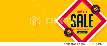 happy diwali sale banner with text space happy diwali sale banner with text space 119943973