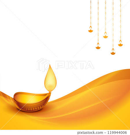 happy diwali festival background in golden color happy diwali festival background in golden color 119944006
