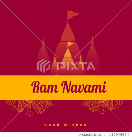 ram navami navratri festival background design 119944234