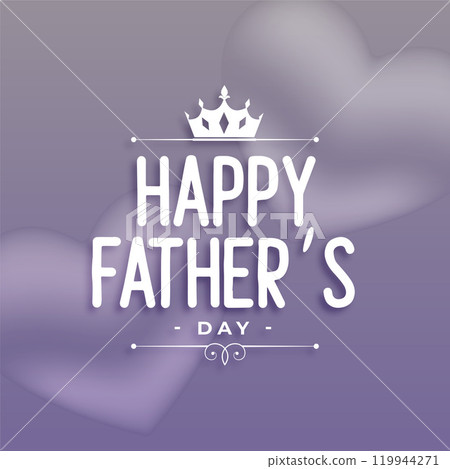 happy fathers day wishes greeting design 119944271