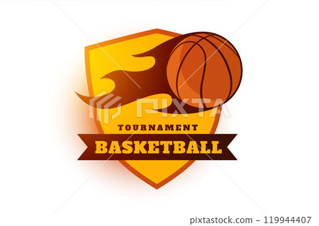 basketball tournament label design symbol basketball tournament label design symbol 119944407