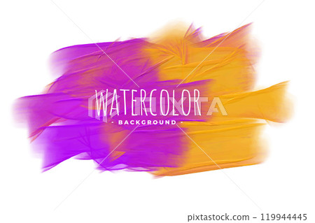 abstract purple and yellow watercolor texture background 119944445