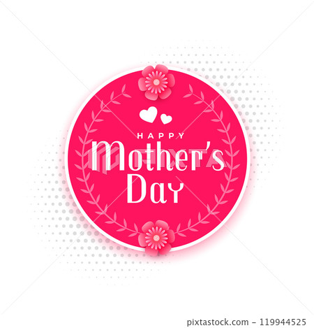happy mother's day event card design 119944525