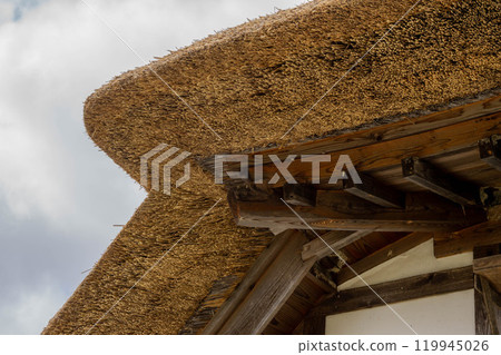 茅草屋頂屋簷 119945026