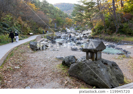 Kawahara Park in the west of Kusatsu Onsen Kawahara Park in the west of Kusatsu Onsen 119945720