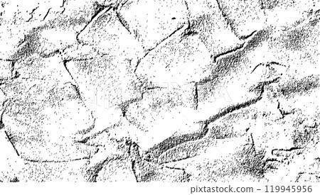 White and black wall background with concrete texture. Stone pattern with subtle black and black paint effect, resembling cement. vector illustration isolated 119945956