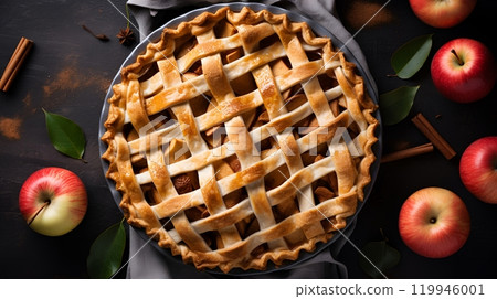 Apple Pie and Apples 119946001