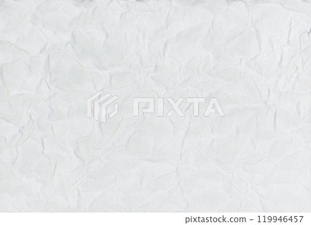 white crumpled paper texture background 119946457