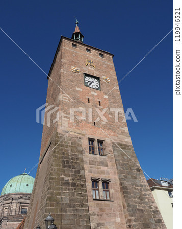 Weisser Turm white tower in Nuernberg 119946521