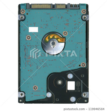 pc hard disk isolated over white 119946584