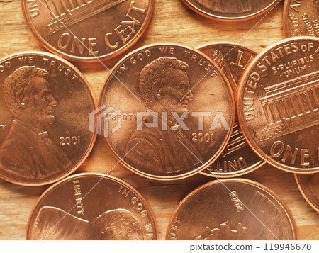 1 cent coins, United States 119946670