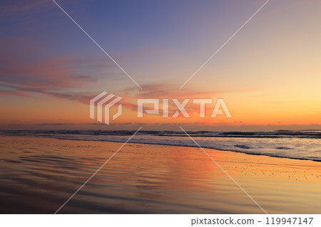 beautiful beach sunrise beautiful beach sunrise 119947147