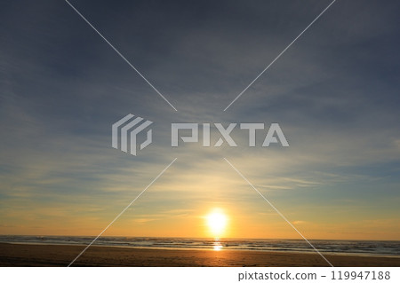 beautiful beach sunrise beautiful beach sunrise 119947188