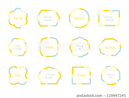 Set of loose frames Frame Background Decoration Title Cute Simple Soft Material Color Set of loose frames Frame Background Decoration Title Cute Simple Soft Material Color 119947245