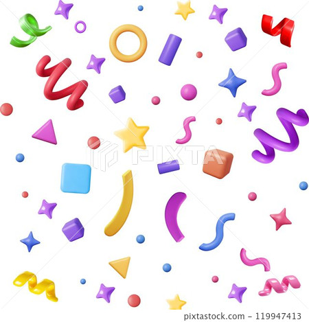 seamless pattern with colorful letters 119947413