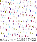 cute vector pattern of colored dots 119947422