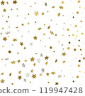 golden stars on a black background 119947428