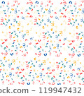 seamless background with confetti 119947432