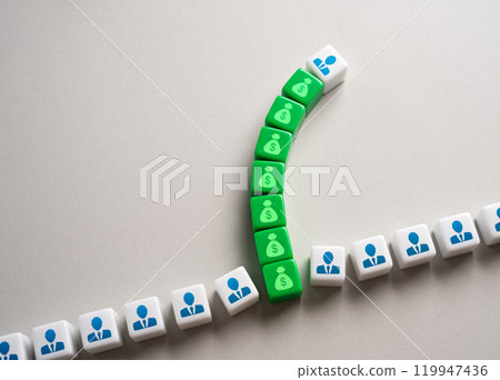 A stunning success. The businessman signs the largest contract that brings him a fortune. Bonus at work. Salary increase. Win money. Become rich. A stunning success. The businessman signs the largest contract that brings him a fortune. Bonus at work. Salary increase. Win money. Become rich. 119947436