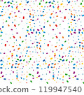 colorful confetti on white background 119947540