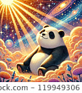 動物 卡通人物 小熊貓 119949306