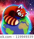 動物 矢量圖 地球儀 119949339