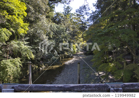 Ise Grand Shrine, Inner Shrine, Shimaji River, Ise City, Mie Prefecture 119949982