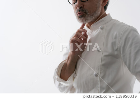 Male chef silhouette 119950339