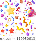 colorful confetti with confetti 119950613