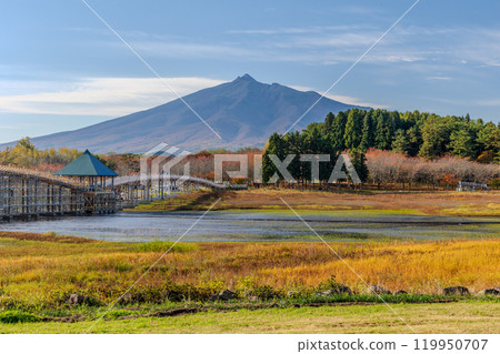 津輕富士見湖美麗的秋葉 119950707