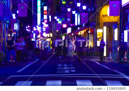 Night view of Shinjuku 3-chome Night view of Shinjuku 3-chome 119950995