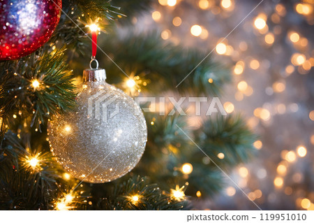 Glittering Christmas tree Glittering Christmas tree 119951010