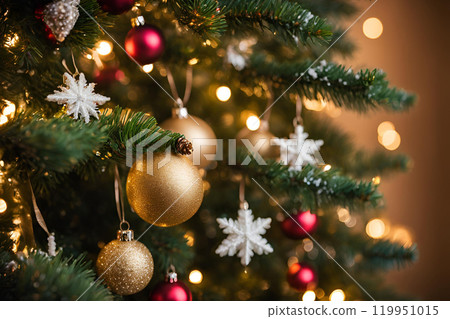 Ornaments on a Christmas tree ornament Ornaments on a Christmas tree ornament 119951015