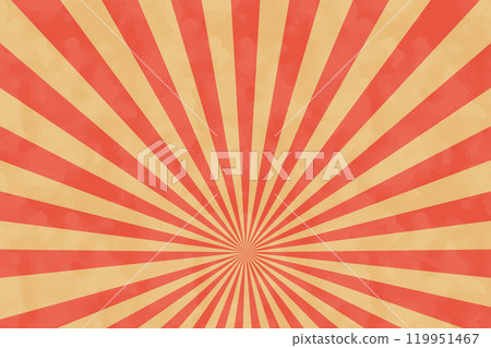 Simple watercolor-style concentrated lines, red and gold 119951467