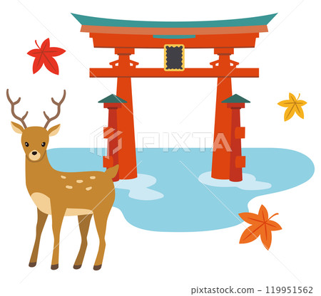 嚴島神社宮島Otorii 119951562