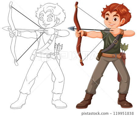 Young Archer in Action 119951838