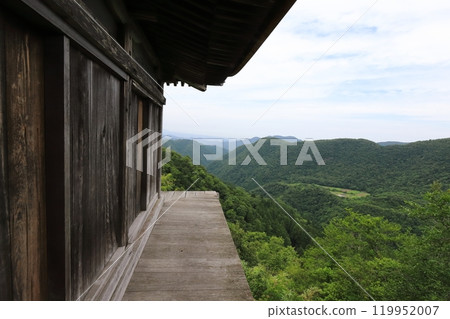Tottori, Misasa, Sanbutsu-ji Temple, Mt. Mitoku, Monju-do 119952007