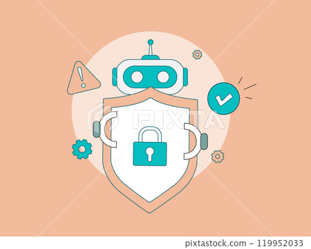 AI fraud detection - real-time monitoring, analyzing transactions and identifying suspicious activity to prevent fraud. Ai secure digital payments and artificial intelligence enhanced security 119952033