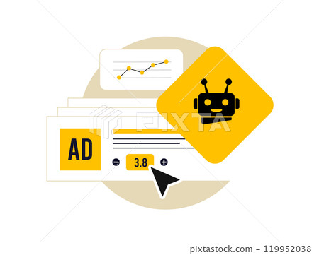 AI in programmatic advertising enhances ad placement, optimizing programmatic campaigns and native ads. AI-powered solutions boost reach and engagement, maximizing ad performance and relevance 119952038
