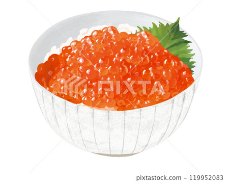 Salmon roe rice bowl (with perilla leaves) Salmon roe rice bowl (with perilla leaves) 119952083