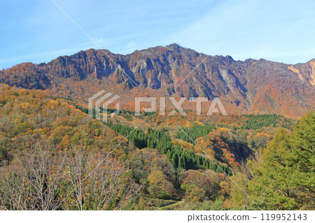 從和山看秋天的秋山鄉、鳥子山 從和山看秋天的秋山鄉、鳥子山 119952143