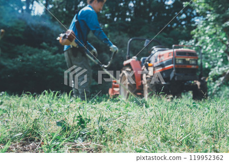 Mowing around the field 119952362